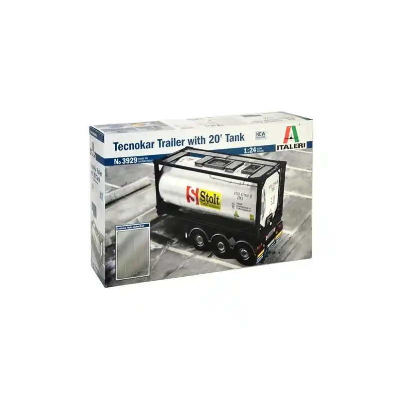 Meilleur Prix ITALERI 3929 MAQUETTE REMORQUE CITERNE TECNOKAR 20‘ 1/24