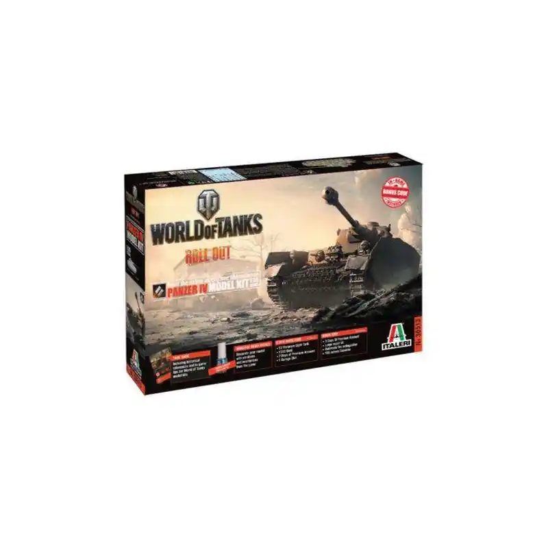 Réduction ITALERI 36513 MAQUETTE MILITAIRE CHAR WORLD OF TANKS PANZER IV 1/35