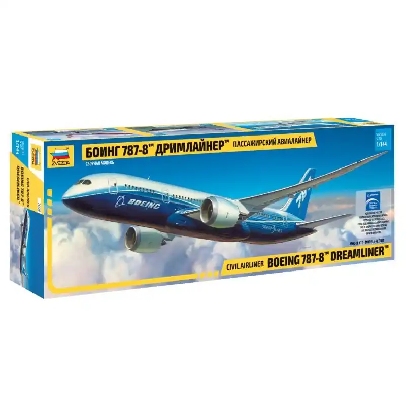 Offre Du Jour ZVEZDA 7008 MAQUETTE AVION DE LIGNE CIVIL BOEING 787-8 DREAMLINER 1/144