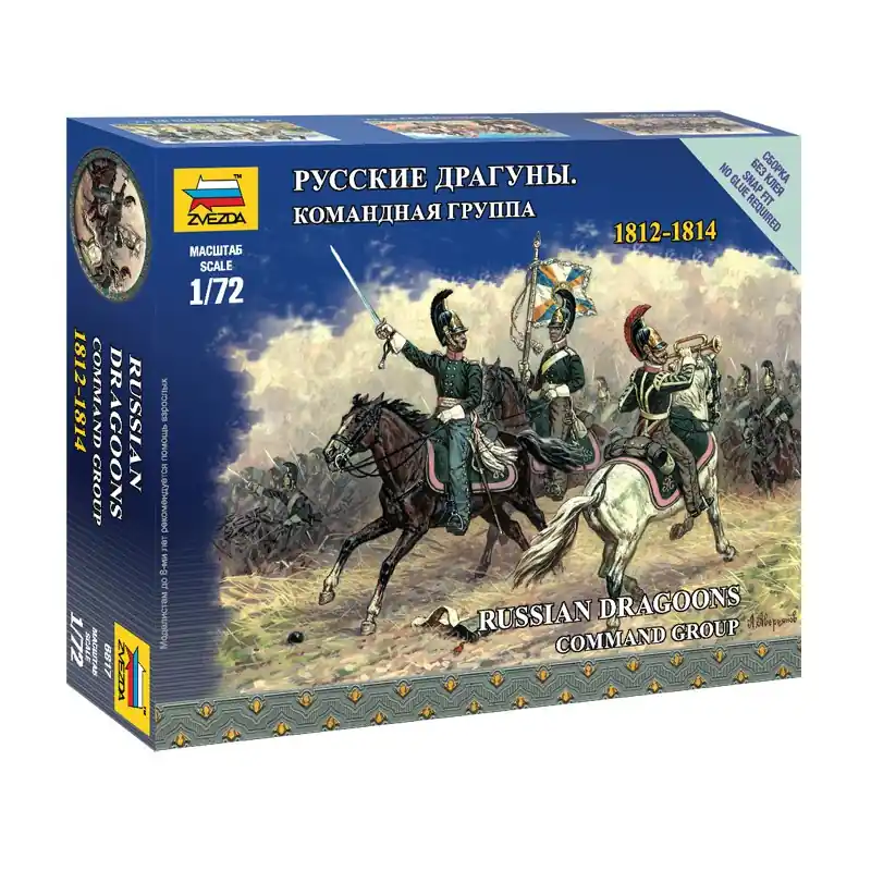 ZVEZDA 6817 MAQUETTE DRAGONS RUSSES. GROUPE DE COMMANDEMENT 1/72 Certifié