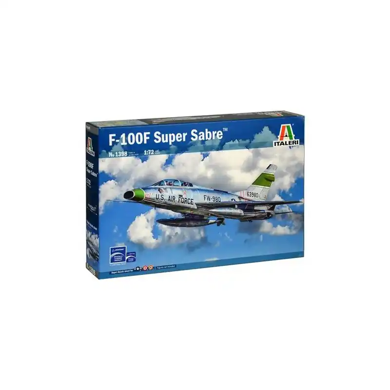 Quantité Limitée ITALERI 1398 MAQUETTE AVION F-100F SUPER SABRE 1/72