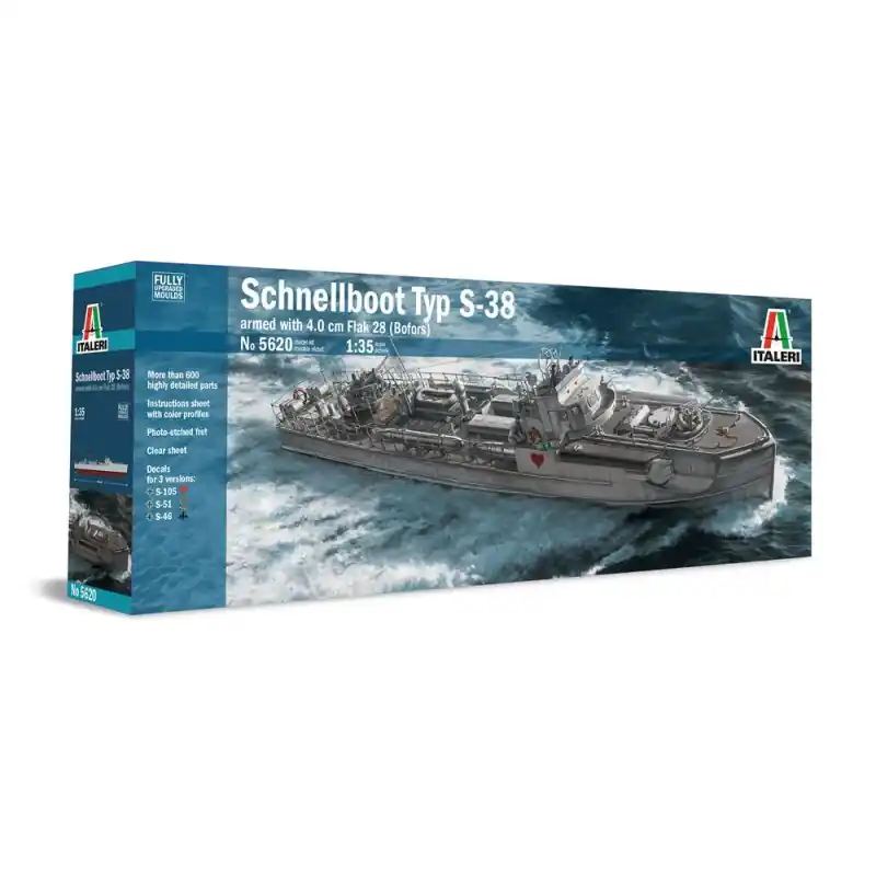 Usine Directe ITALERI 5620 MAQUETTE BATEAU SCHNELLBOOT TYP S-38 1/35