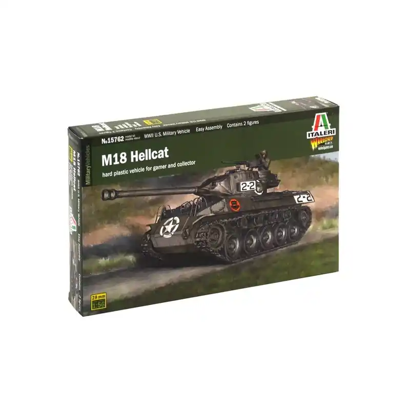 Dernière Chance ITALERI 15762 MAQUETTE MILITAIRE CHAR M18 HELLCAT 1/56