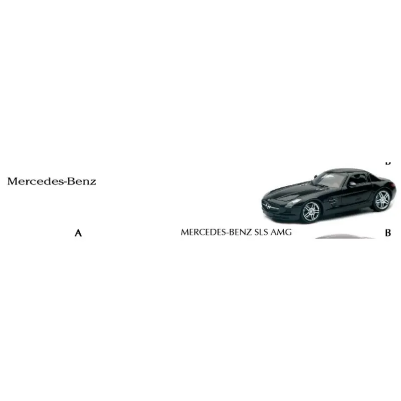 Commande En Gros Mercedes-Benz SLS AMG (noire) 1/24