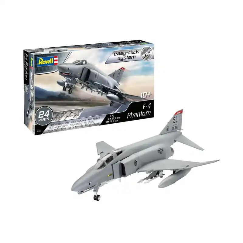 Petit Prix REVELL 03651 EASY CLICK F-4 PHANTOM MAQUETTE REVELL À ENCLIQUETER 1/72