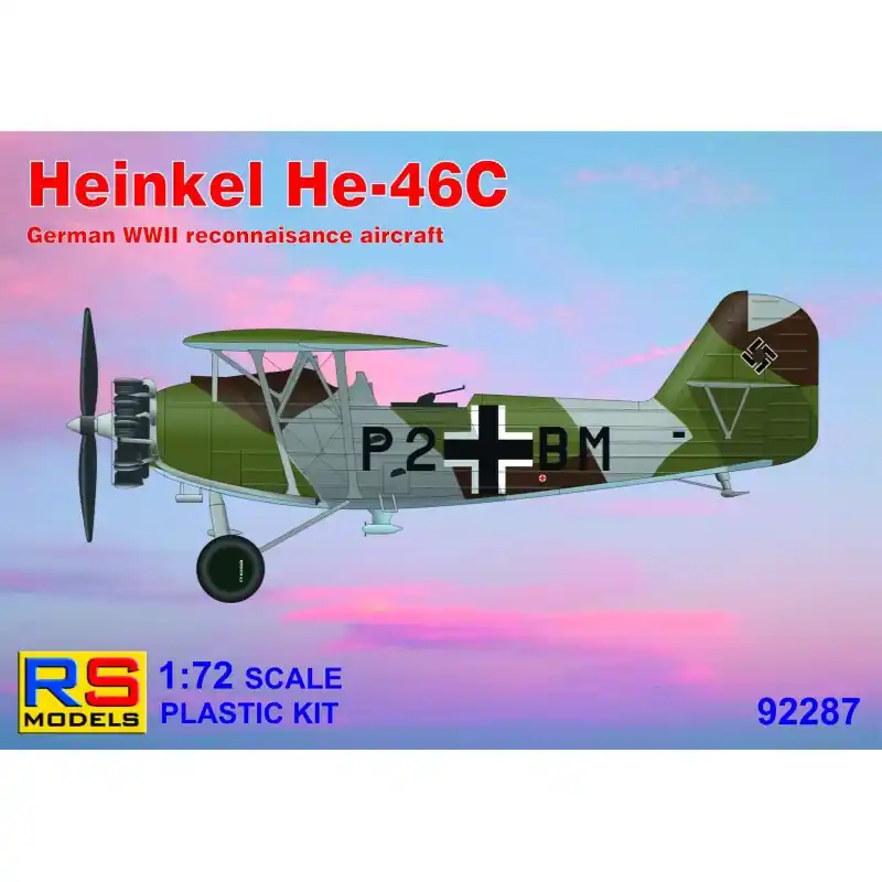 RS MODELS 92287 MAQUETTE HEINKEL HE-46C 1/72 (4 decal v. for Luftwaffe, Hungary) Acheter Direct