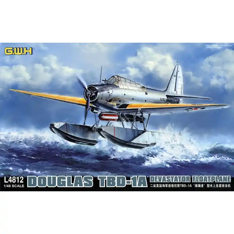 GREAT WALL HOBBY L4812 MAQUETTE AVION DOUGLAS TBD-1A DEVASTATOR HYDRAVION 1/48 Quantité Limitée