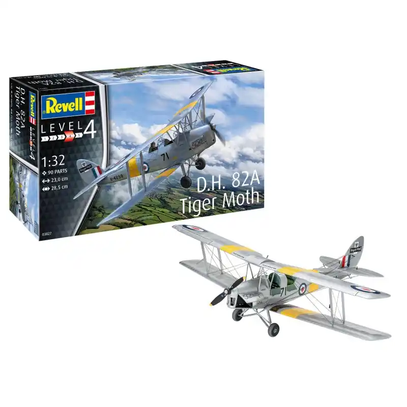 Petit Prix REVELL 03827 D.H. 82A TIGER MOTH MAQUETTE REVELL 1/32