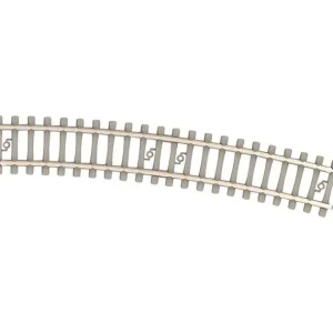 Nouvel Arrivage RAIL COURBE AVEC TRAVERSES EN BÉTON, R 4 (362,6 mm) - 15°.
