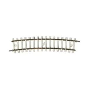 Dernier Modèle RAIL COURBE AVEC TRAVERSES EN BÉTON, R 2a (261,8 mm) - 15°.