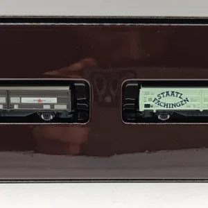 *SOLDES* - COFFRET DE 2 WAGONS COUVERT APOLINARIS/STAATL FACHINGEN Meilleur Choix