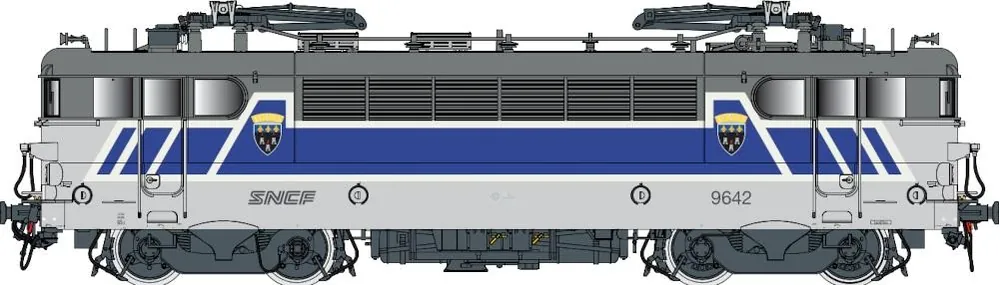 LOCOMOTIVE ELECTRIQUE BB9642, LIVRÉE TGV ATLANTIQUE LOGO NOUILLE BLASON TOURS / DÉPÔT TOUR ST PIERRE SNCF - DIGITAL SOUND - (A RESERVER) Offre Spéciale