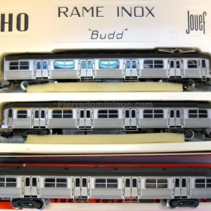 *SOLDES* - AUTORAIL 3 ÉLÉMENTS INOX BUDD SNCF Prix Cassé