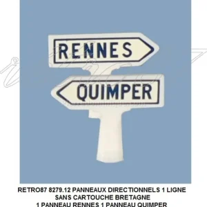 *SOLDES* - 2 PANNEAUX DIRECTIONNELS 1 LIGNE SANS CARTOUCHE NORMANDIE 1 PANNEAU TROUVILLE 1 PANNEAU LE MANS Dernier Modèle