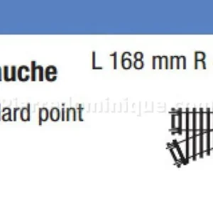 Commander Maintenant AIGUILLAGE GAUCHE L168mm R438mm ARC 22.5°