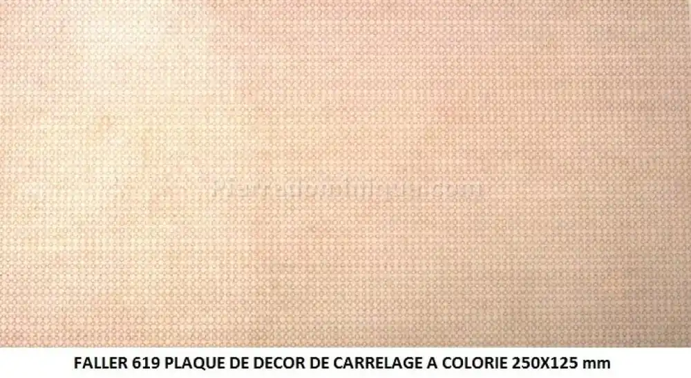 *SOLDES* - PLAQUE DE DECOR DE CARRELAGE A COLORIE 250X125mm Usine Directe