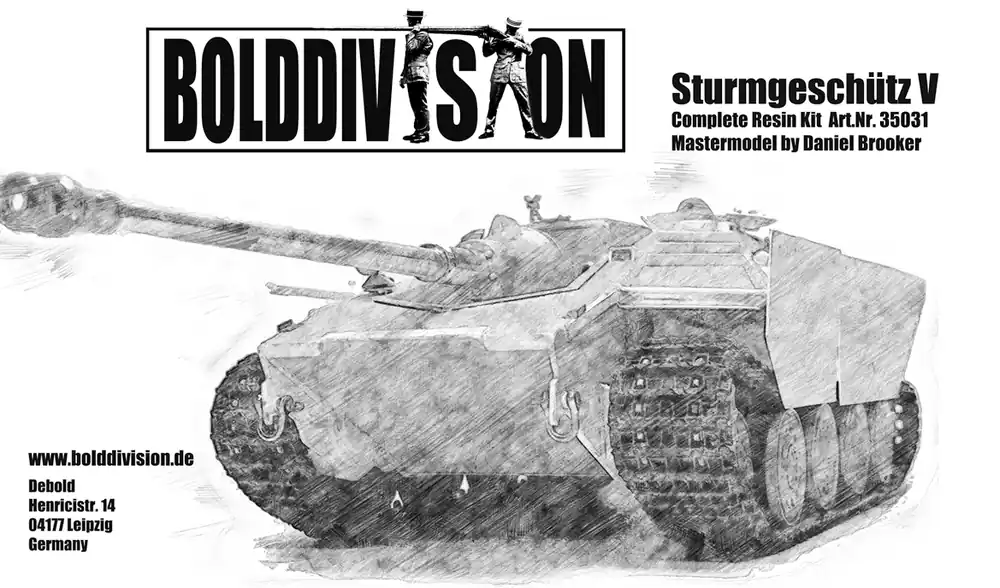 Bold Division 35031-2 Sturmgeschutz 5 (10,5cm) Without Friul Parts Commande En Gros