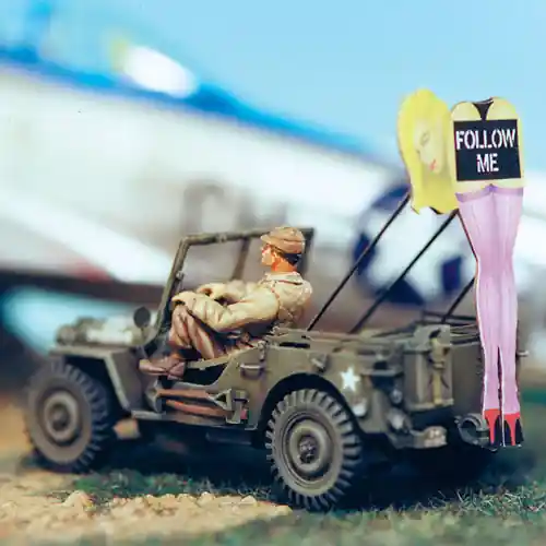 SOLMODEL MM103 Willis Jeep "Follow Me" Pas Cher