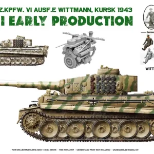 Rye Field Model RM-5139 Sd.Kfz.181 Tiger I Early Production Kursk 1943 with Wittmann (Resin figure) Standard Version Paiement Sécurisé