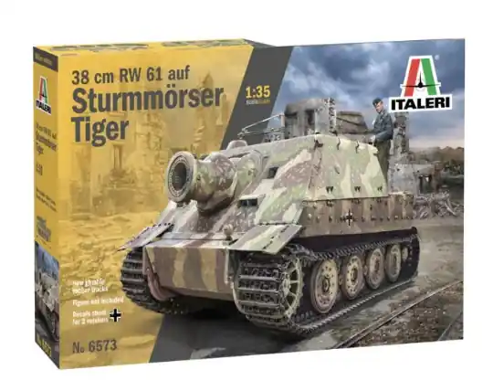 Commander Maintenant Italeri 6573 38cm RW 61 auf Sturmmöser Tiger