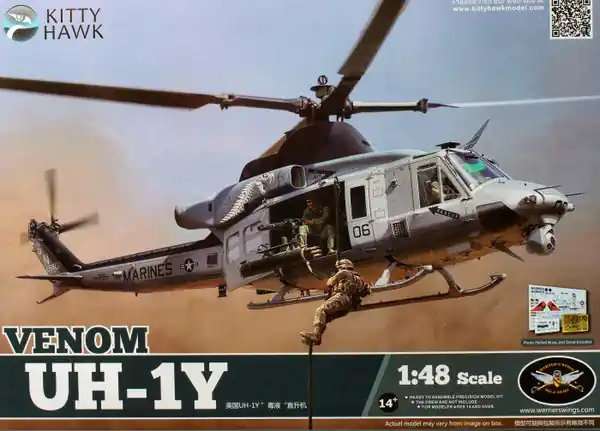 Meilleur Prix Kittyhawk 80124 UH-1Y Venom Kit First Look