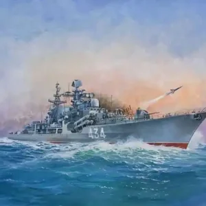 Zvezda 9054 Russian Destroyer Sovremenny Super Prix