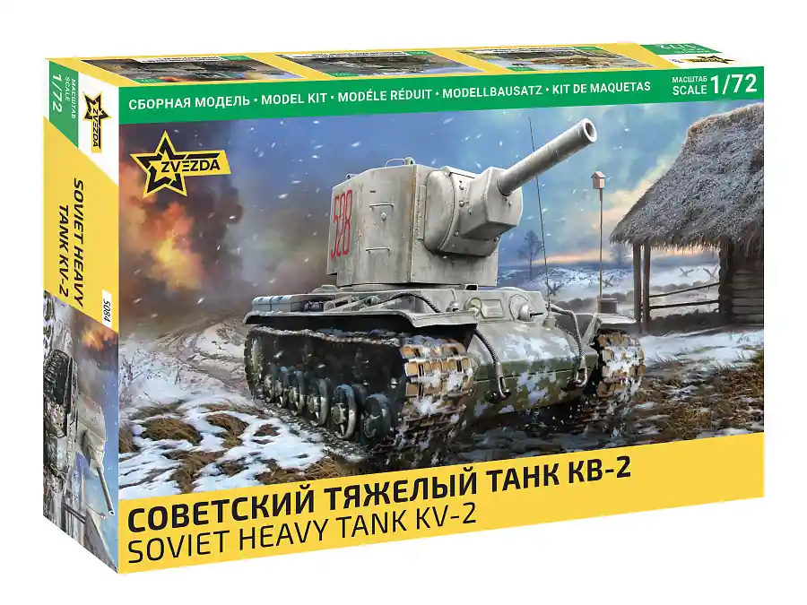 Zvezda 5084 Soviet Heavy Tank KV-2 Réduction