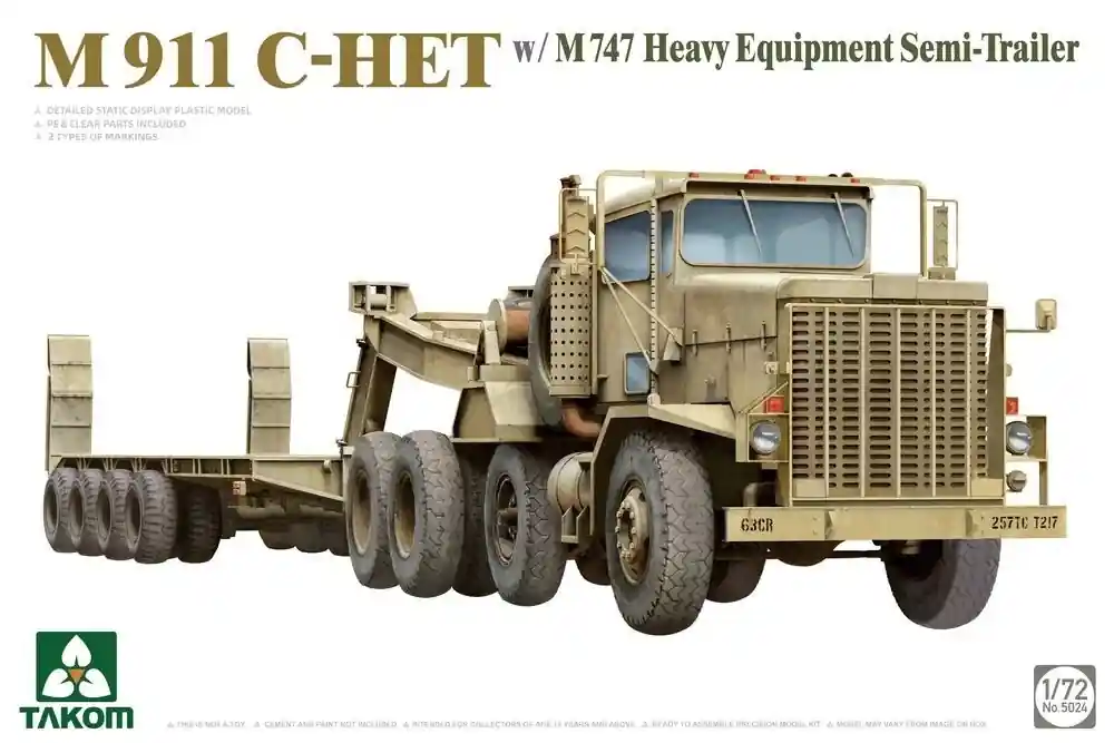Takom 5024 M911 C-HET With M747 Heavy Equipment Semi-Trailer Nouveauté