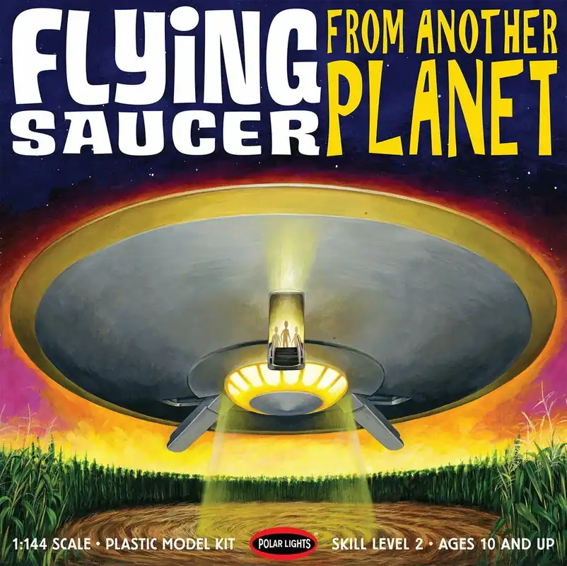 Polar Lights 985 Flying Saucer from Another Planet Jusqu'à Épuisement Des Stocks