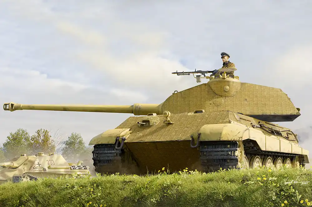 Hobby Boss 84558 Pz.Kpfw.VI Sd.Kfz.182 Tiger II (Porsche Early production vehicle Fgst.Nr.280009) Expédition Rapide