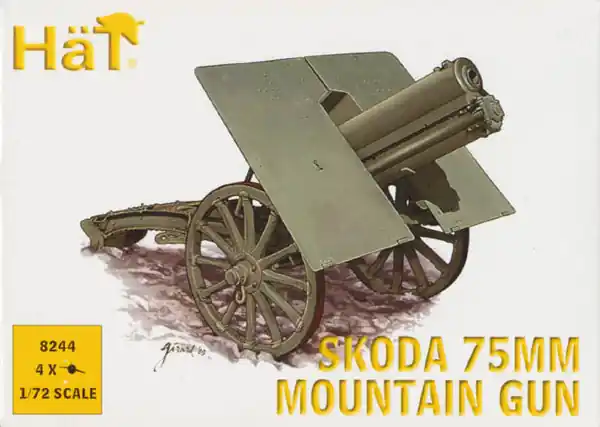 Hat 8244 WWI Skoda 75mm Mtn gun Seulement Aujourd'hui