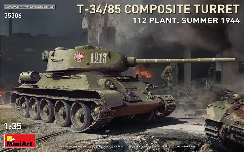 MiniArt 35306 T-34/85 Composite Turret. 112 Plant.Summer 1944 Livraison Express