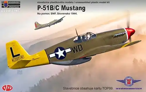 DISCONTINUED Kovozavody Prostejov CL72009 P-51B/C Mustang SNP Slovensko 1944 Nouvelle Collection