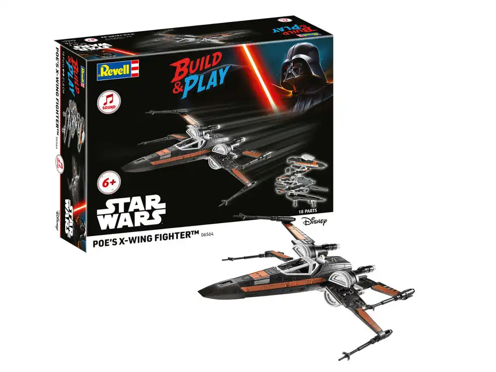 Top Vente Revell 06564 Poe‘s X-Wing Fighter with Sound (Build & Play)