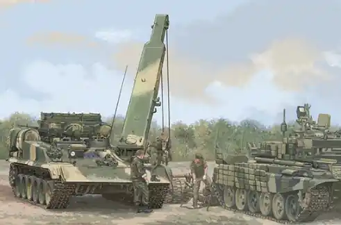 Trumpeter 09554 Russian BREM-1M Armoured Recovery Vehicle (T-90) Authentique