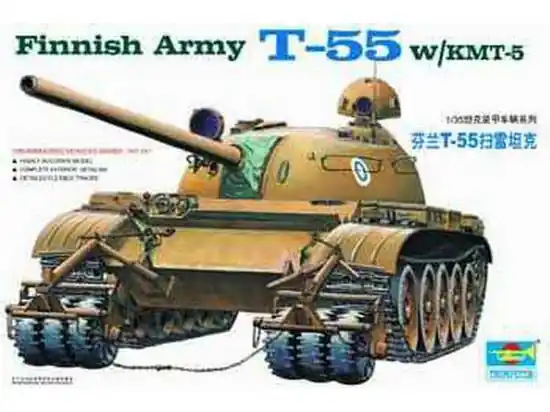 Meilleure Vente Trumpeter 00341 Finnish Army T-55 W/KMT-5