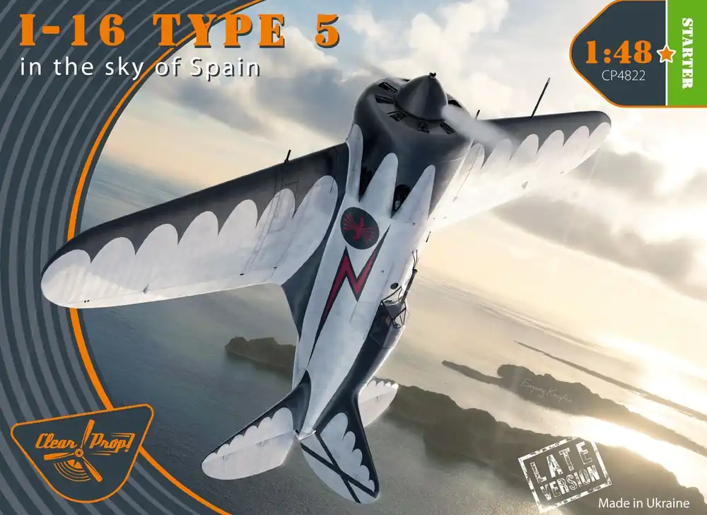 Promotion Clear Prop Models 4822 I-16 Type 5 (In The Sky Of Spain, Late Version)