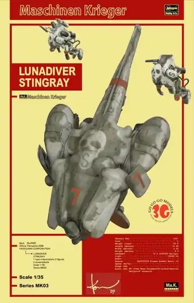Petit Prix Hasegawa 64003 Lunadiver Stingray With Fireball SG & SG Prowler Suits