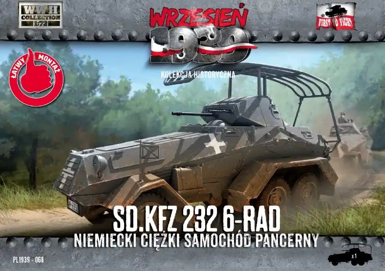 Seulement Aujourd'hui First to Fight PL068 Sd.Kfz 232 6-Rad