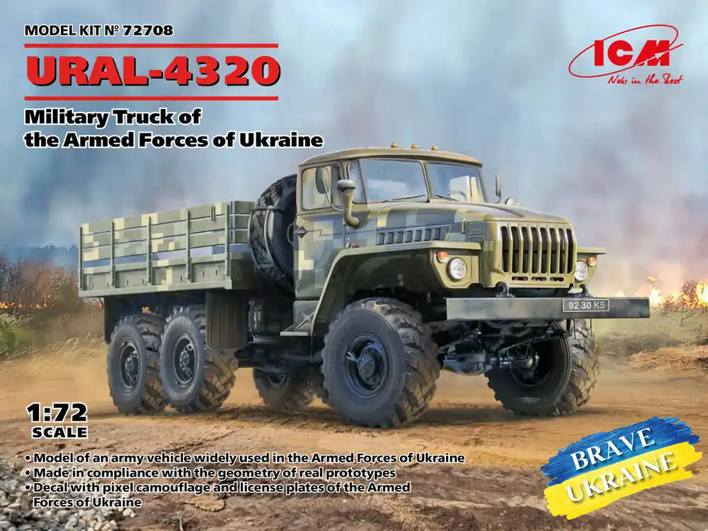 ICM 72708 URAL-4320, Military Truck of the Armed Forces of Ukraine Commander Maintenant