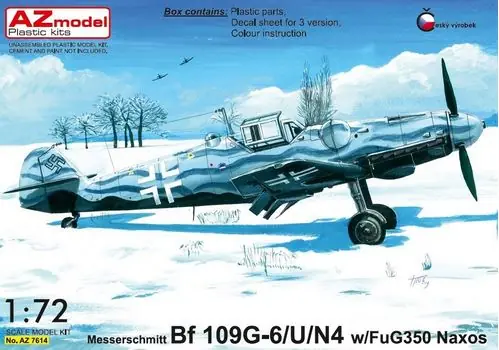 AZ-Model 7614 Bf-109G-6/U/N4 w/FuG350 Naxos Marque