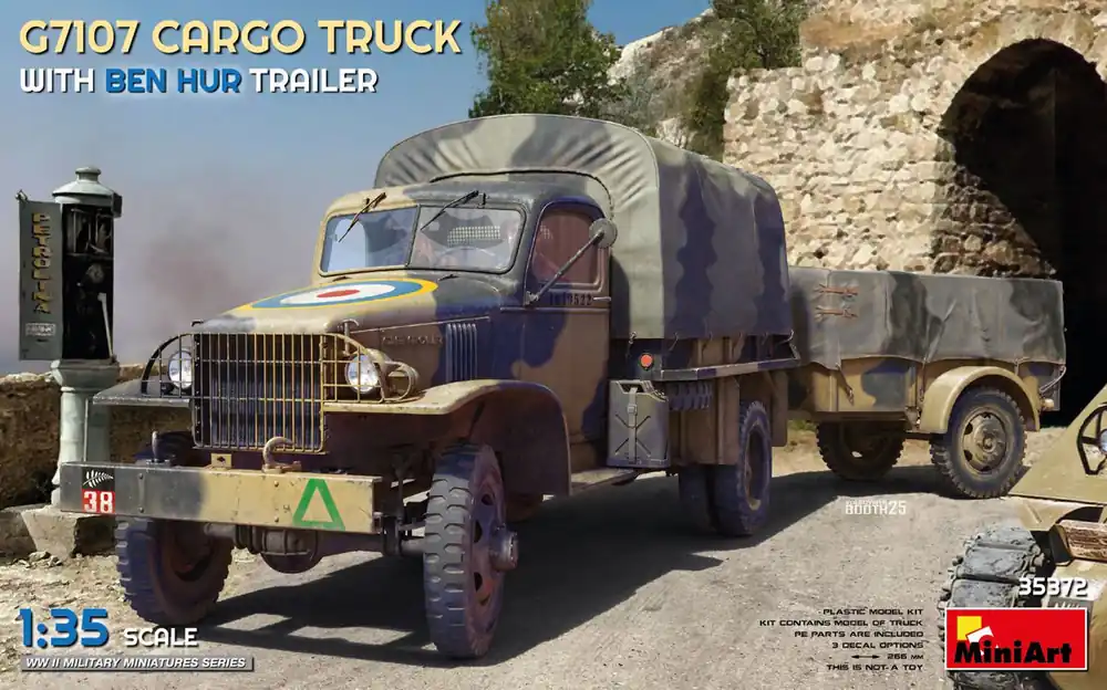Dernière Chance MiniArt 35372 G7107 Cargo Truck with Ben Hur Trailer