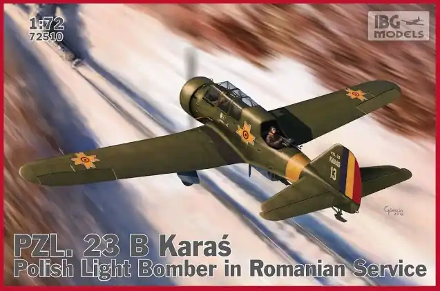 Nouvelle Collection IBG 72510 PZL.23B Karaś Polish Light Bomber in Romanian Service