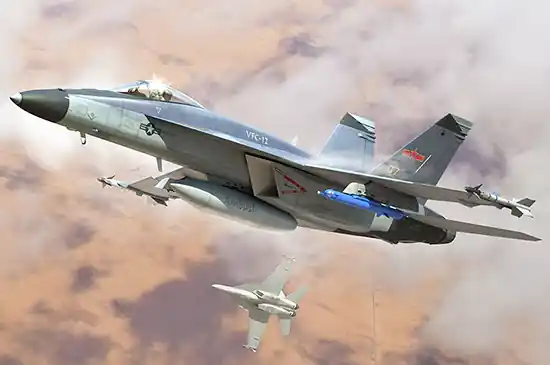 Hobby Boss 85818 Boeing F/A-18 E Super Hornet (VFC-12) Nouveauté