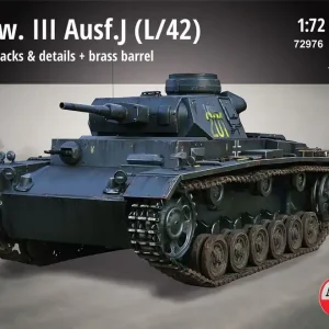 Commander Vite Attack 72976 Pz.Kpfw. III Ausf.J (L/42) with 3D-Printed Tracks & Details and Brass Barrel
