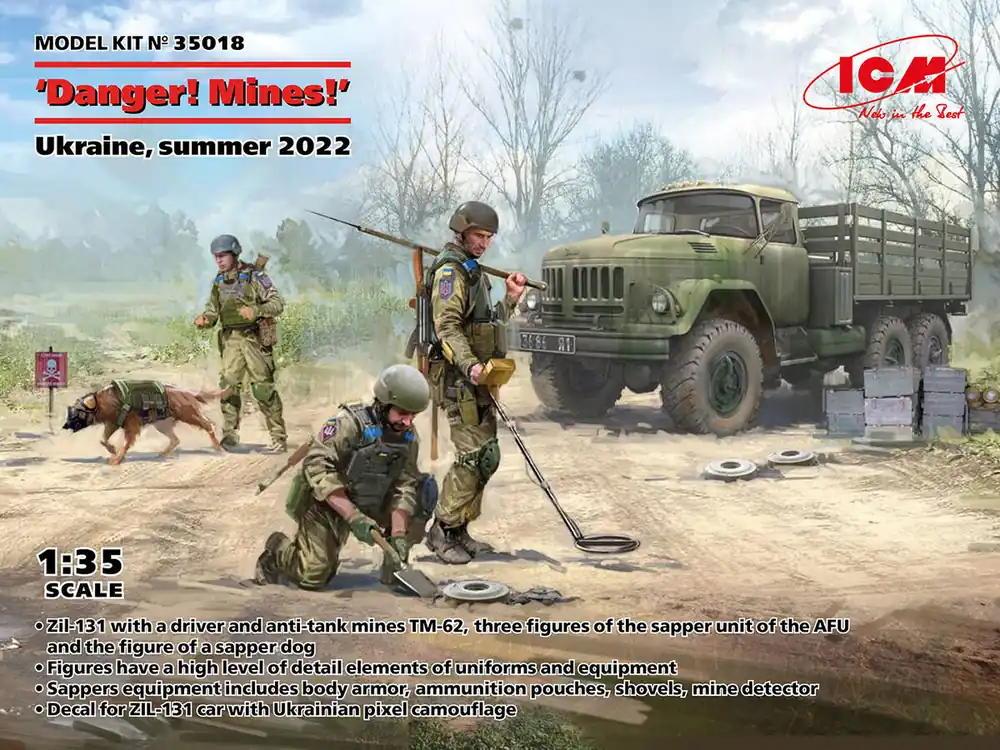 Certifié ICM 35018 ‘Danger! Mines!‘ Ukraine, Summer 2022