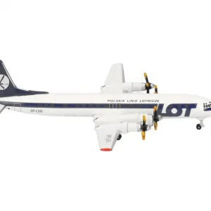 Achat Immédiat Herpa LOT Polish Airlines Ilyushin IL-18 (late colors) - SP-LSG [1/500]