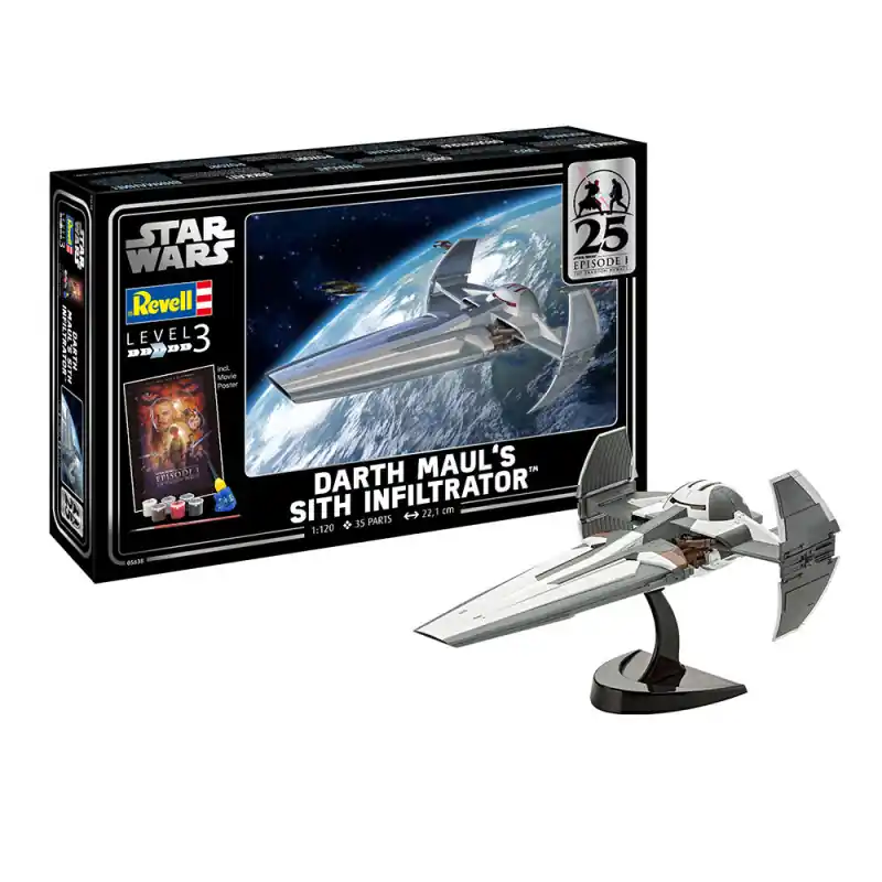 Coffret vaiseau de Darth Maul Sith Infiltrator - REVELL 05638 - 1/120 Réduction