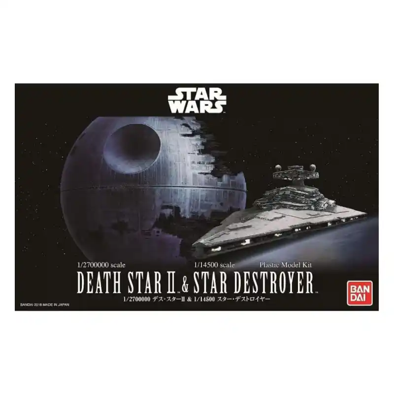 Haute Qualité Étoile de la mort II + Destroyer stellaire impérial - Ban Dai - REVELL 01207