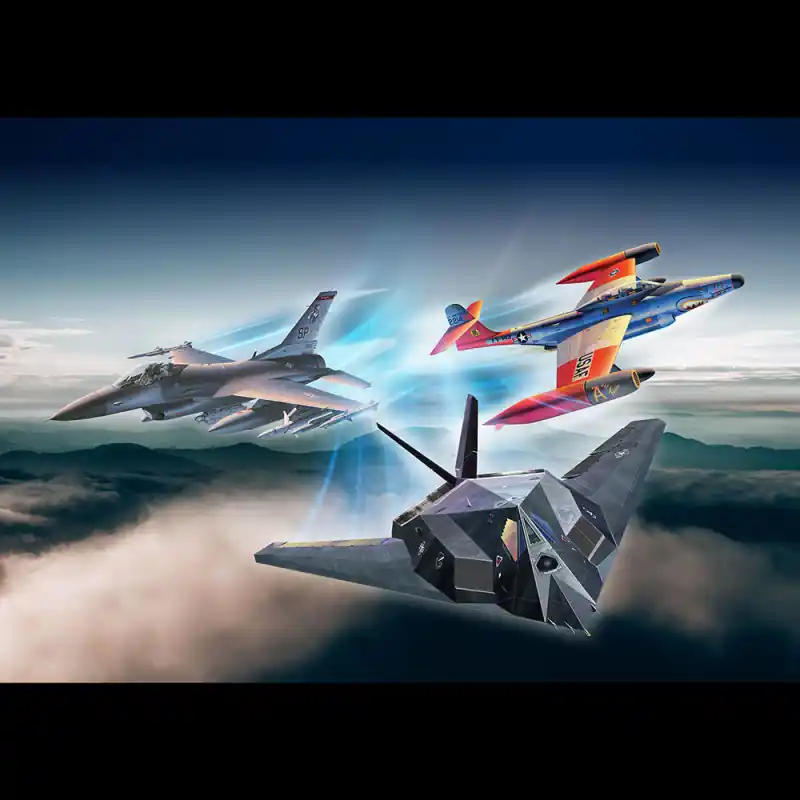 Coffret cadeau 75e anniversaire de l‘US Air Force - REVELL 5670 - 1/72 Top Vente